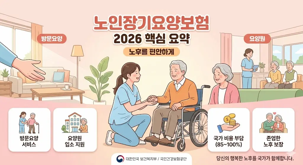 노인장기요양보험 등급 신청방법 2026 등급별 한도액 본인부담금 총정리