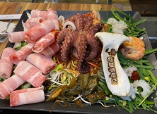 돌문어삼합