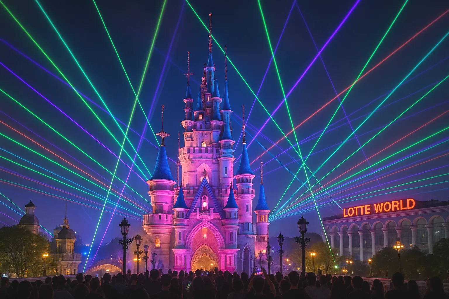 롯데월드 야간개장