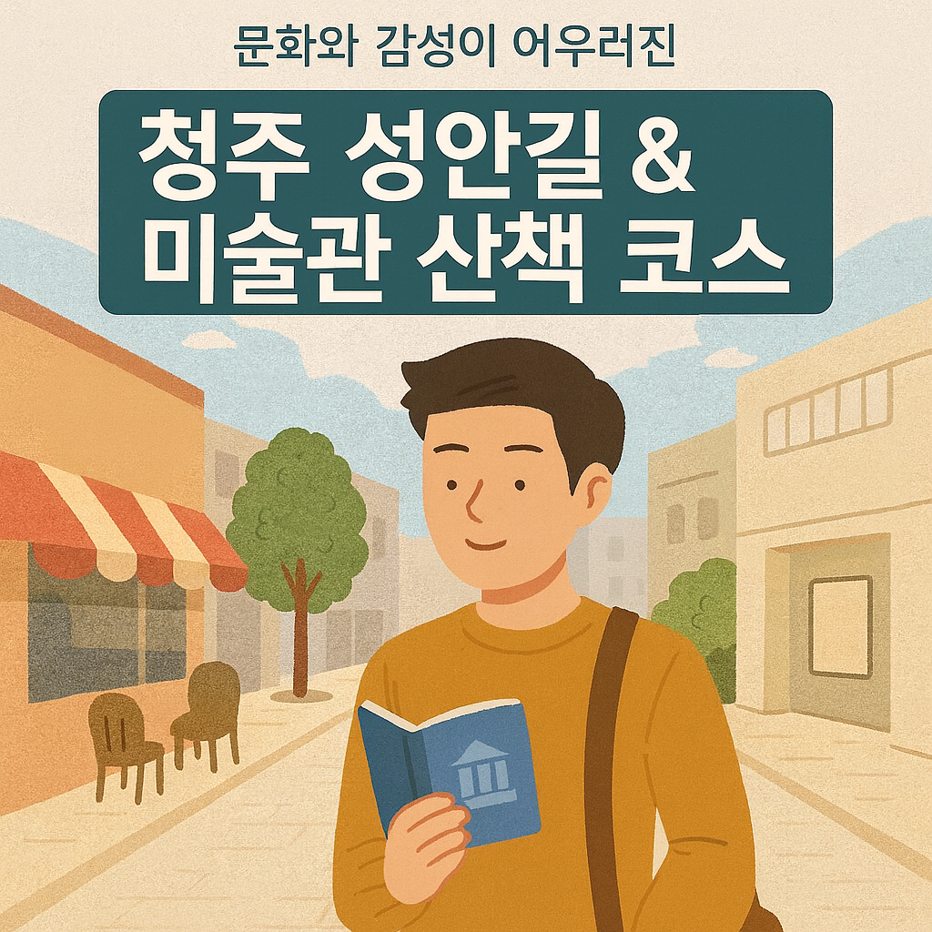문화와 감성이 어우러진 청주 성안길 & 미술관 산책 코스
