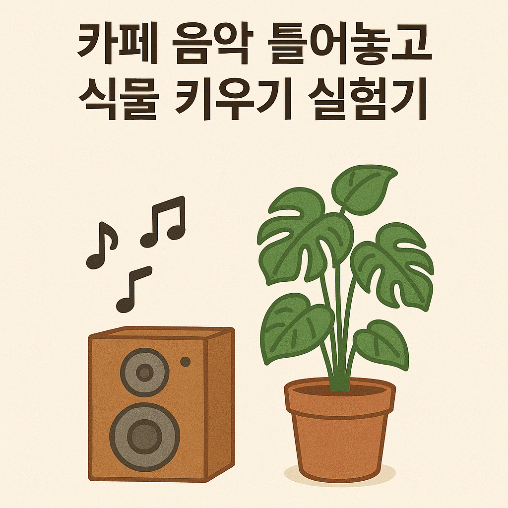 식물 성장에 음악이 미치는 영향을 실험한 과정