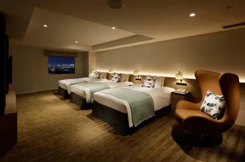 도쿄 신축 호텔 외관-도쿄 숙소 안전한 로비-도쿄 가족 호텔 추천