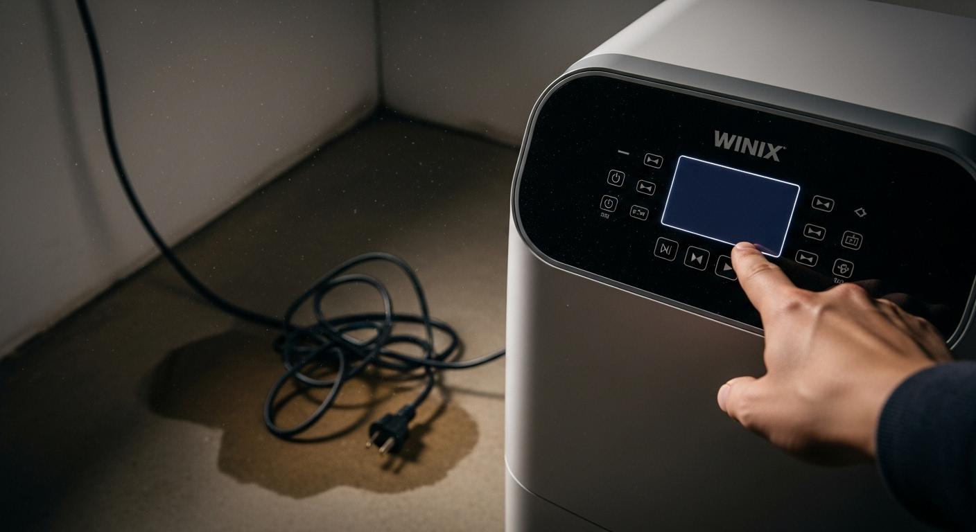 위닉스 제습기 전원고장