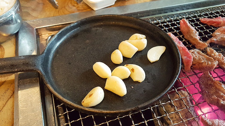 마늘 접시