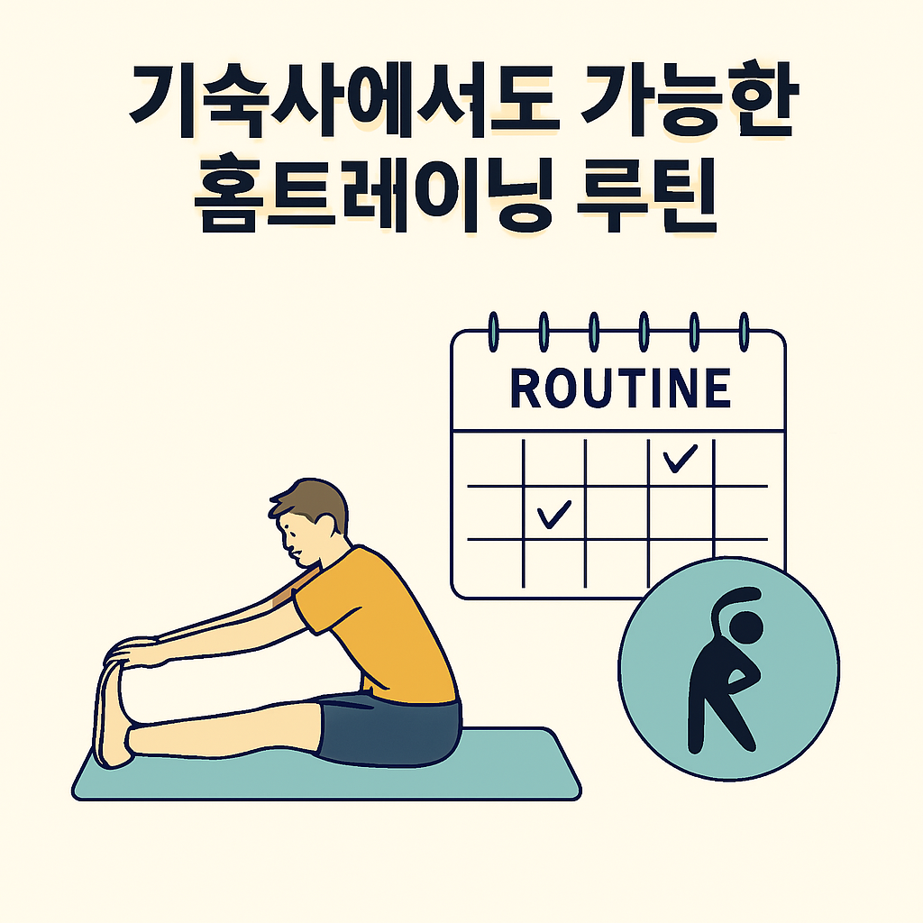 기숙사에서도 가능한 홈트레이닝 루틴