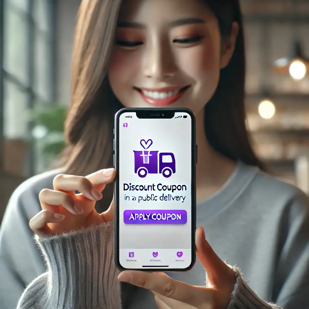 공공배달앱 할인쿠폰 사용 장면