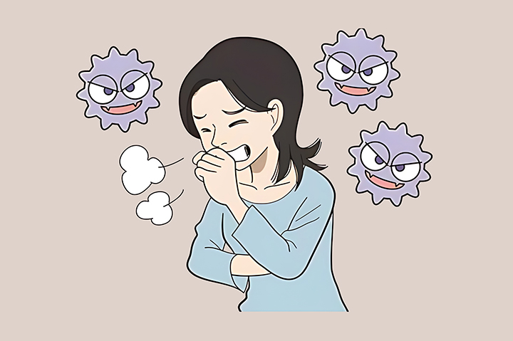 기침이-심한-여성