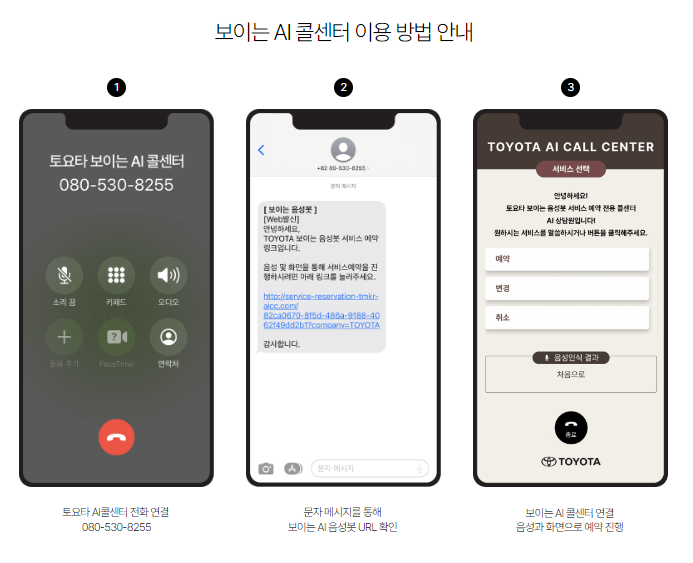 보이는 콜센터 이용방법