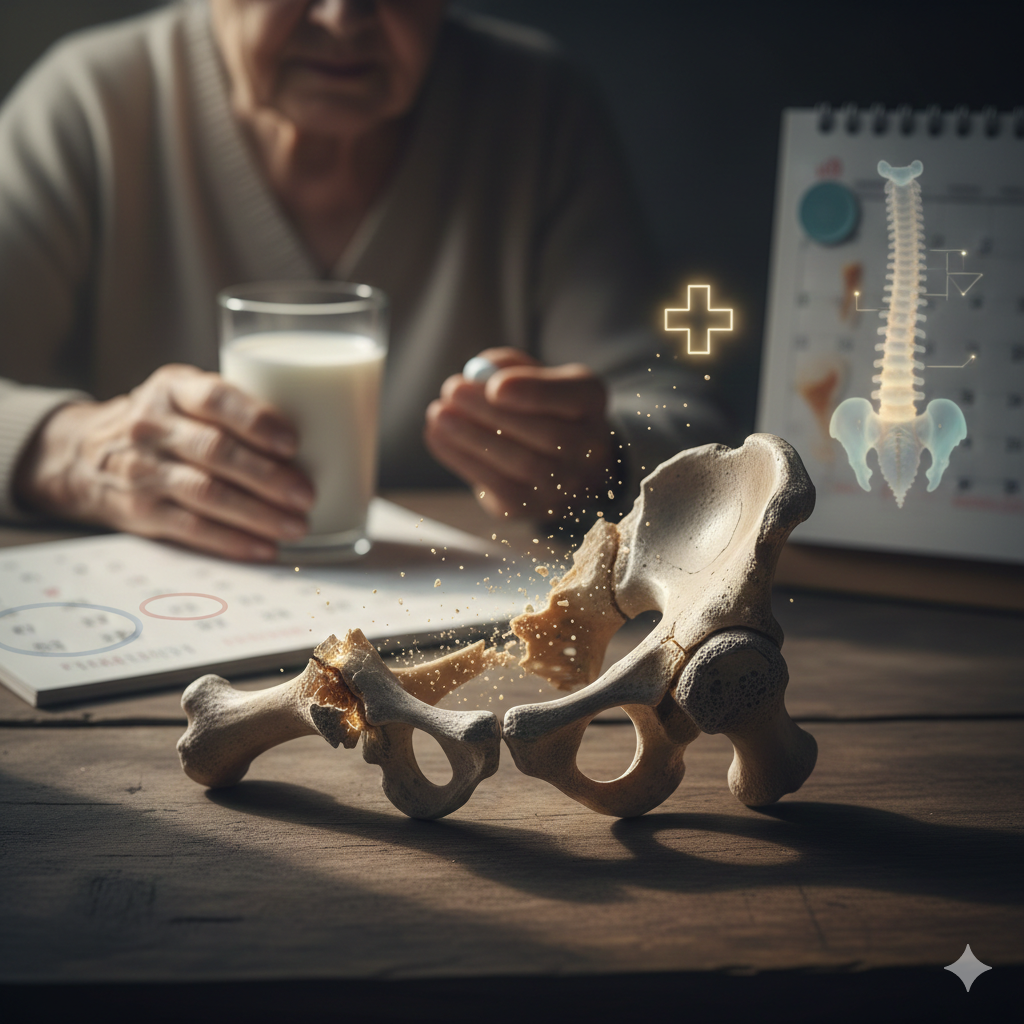 골다공증을 이미지로 표현