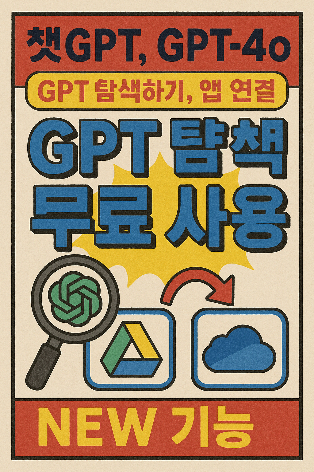 챗GPT, GPT-4o, GPT 탐색하기, 앱 연결, GPT 탐색 무료 사용