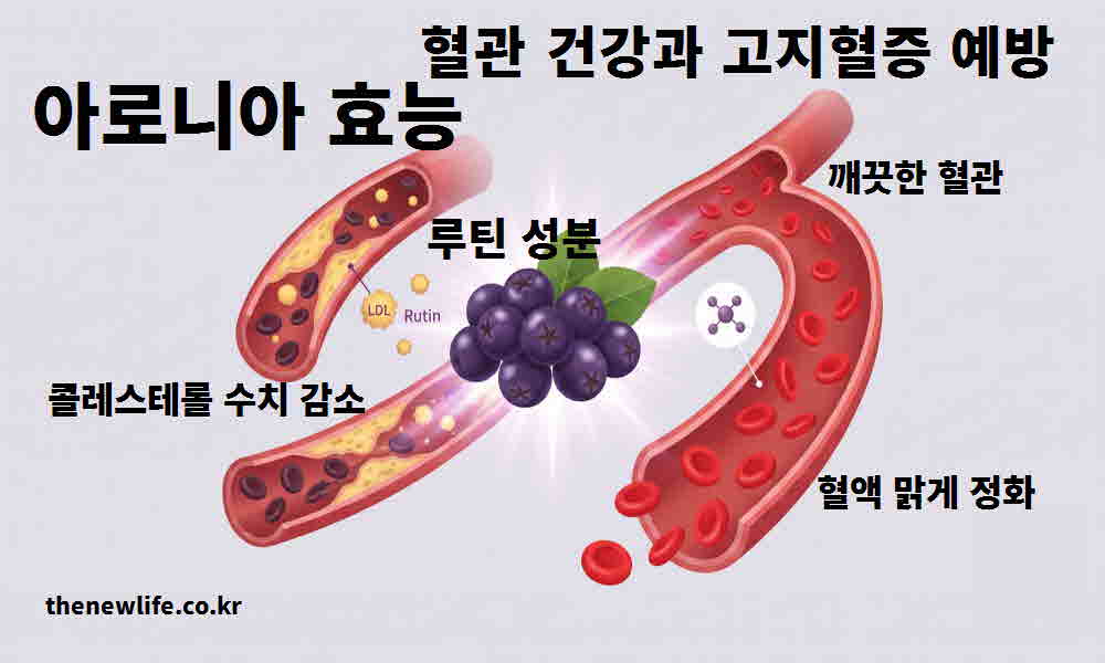 아로니아 효능 혈관 건강 고지혈증 예방