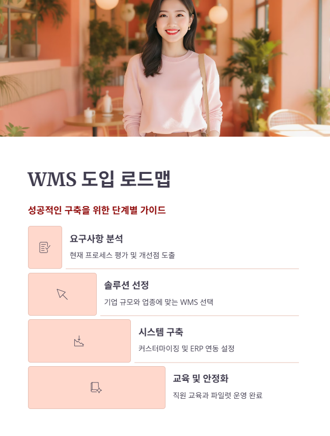 WMS 프로그램 선택 및 성공적 도입 순서