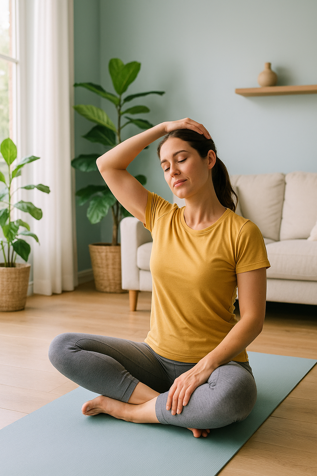 집에서 하는 15분 스트레칭 루틴 (목어깨 뭉침 해결)