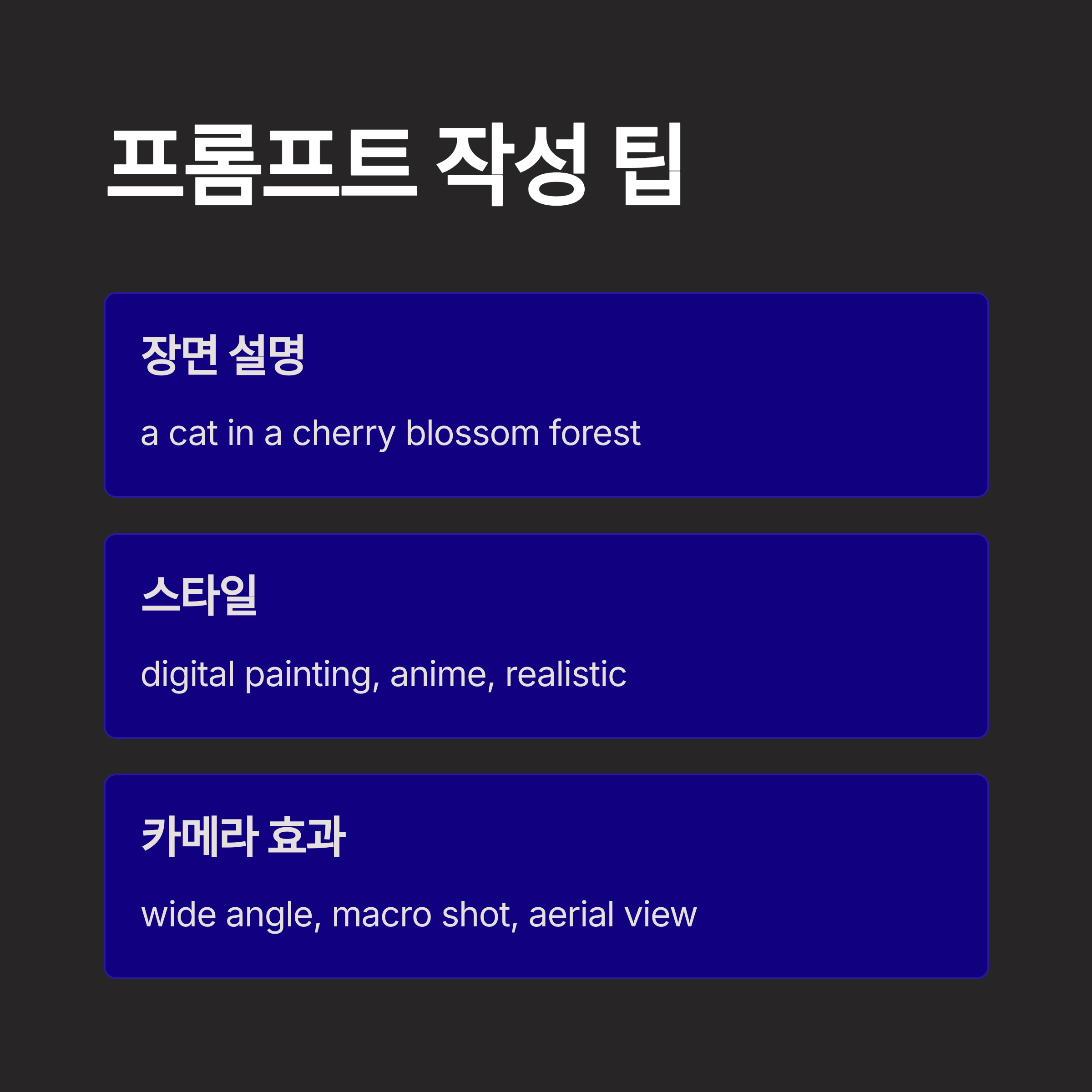 미드저니 프롬프트 작성법