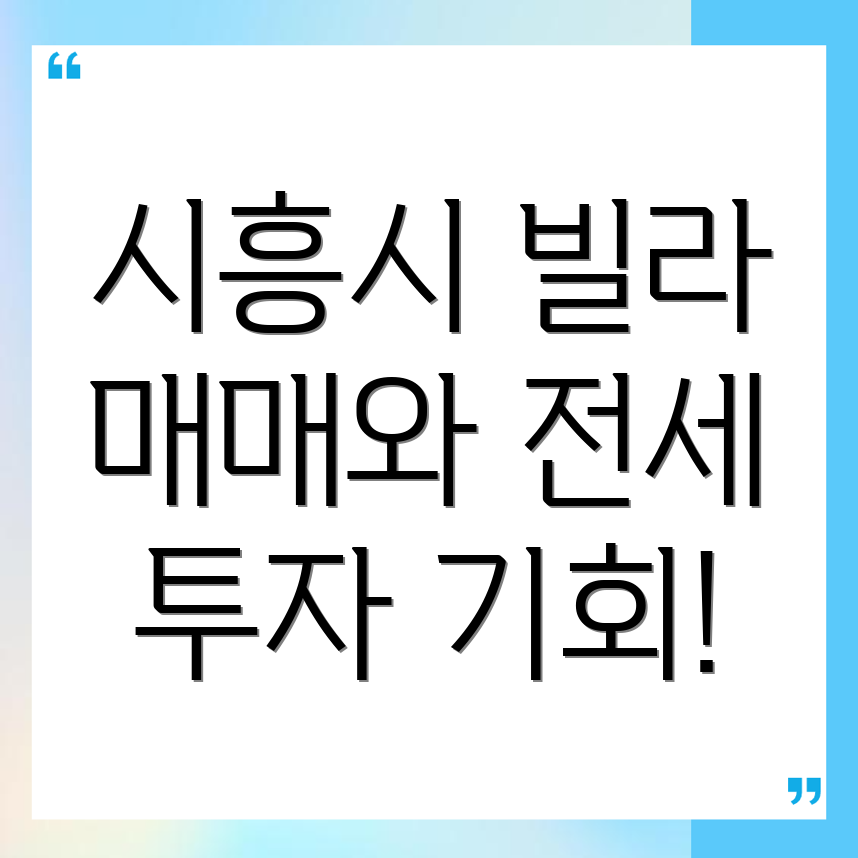 시흥시 매화동 빌라 매매