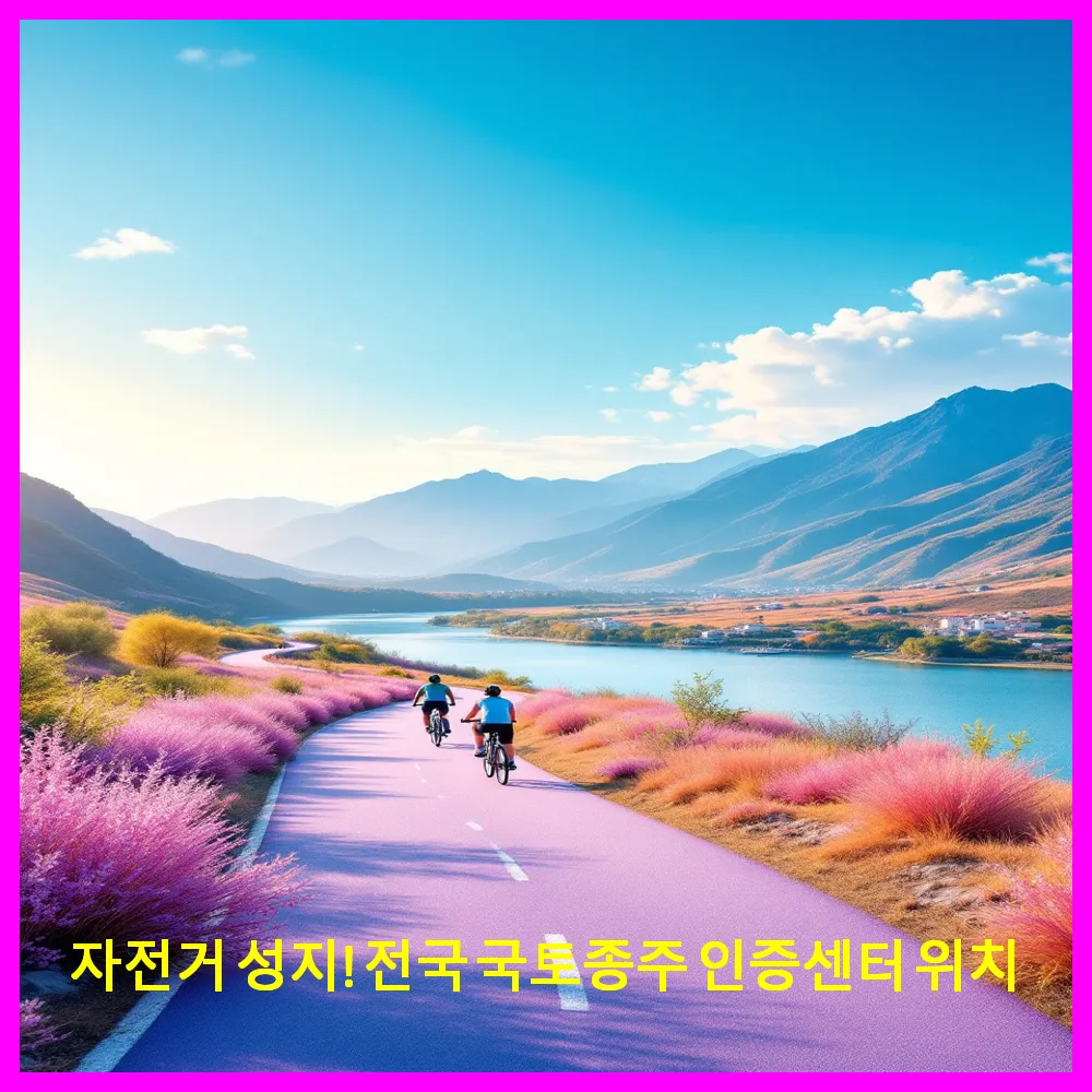 자전거 성지! 전국 국토종주 인증센터 위치