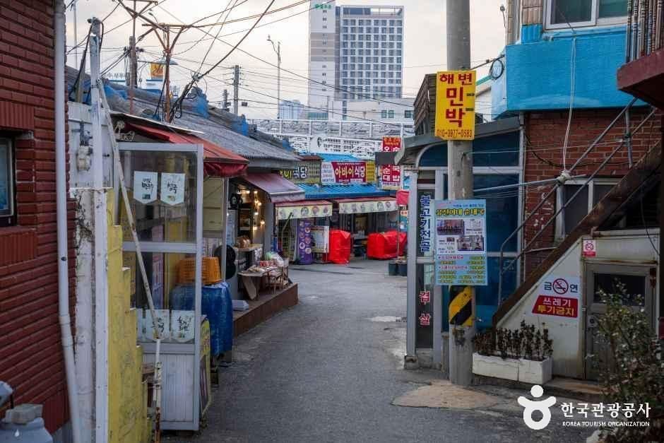 속초 아바이마을 골목