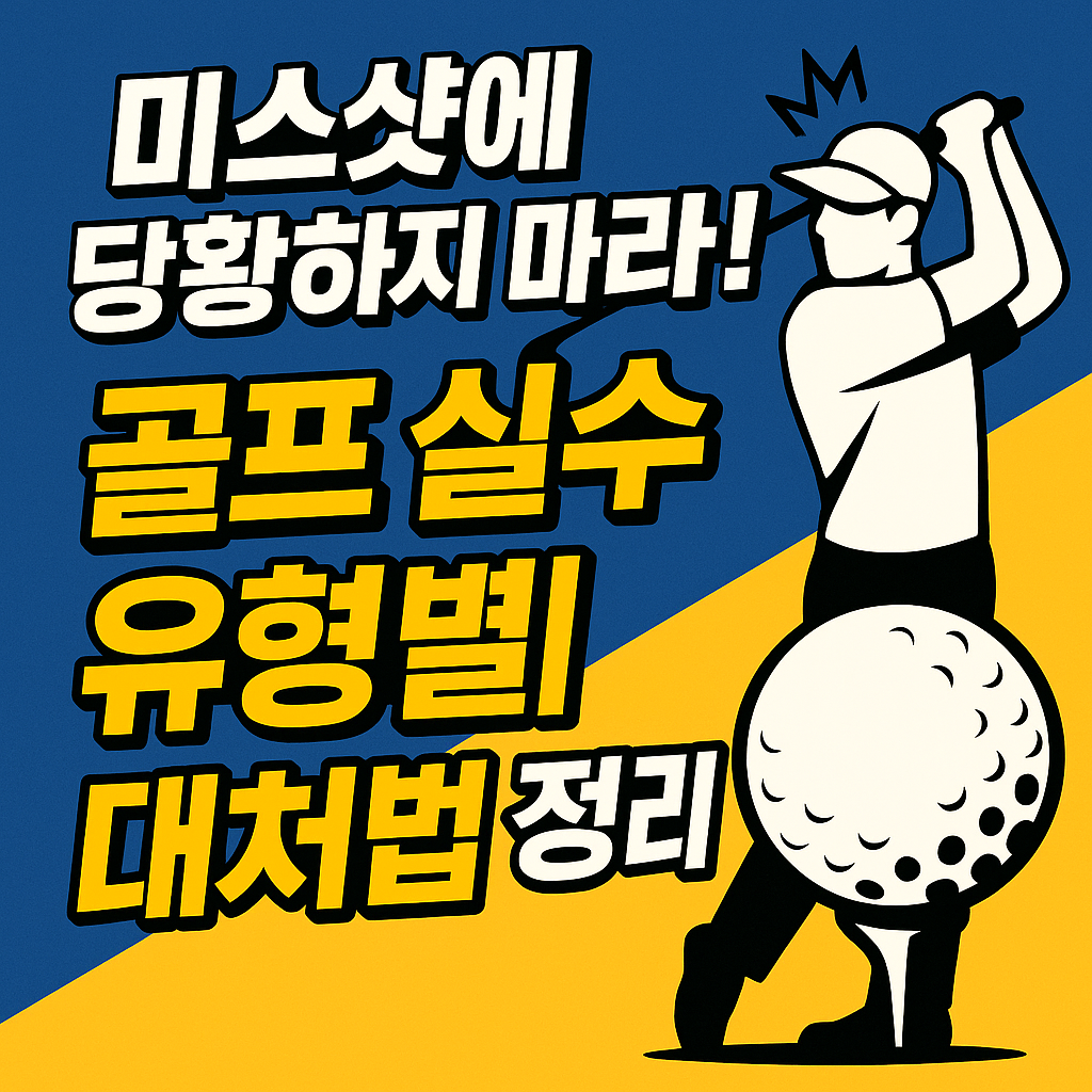 미스샷에 당황하지 마라! 골프 실수 유형별 대처법 정리 사진