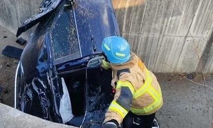 재판부가 급발진이 아닌 운전자 실수로 본 장면을 나타낸 삽화