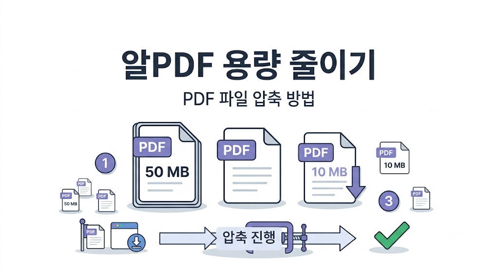 알PDF 용량 줄이기 PDF 파일 압축 방법