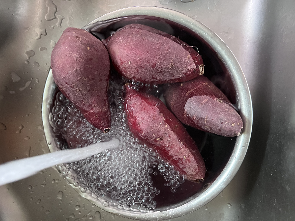 에어프라이어로 군고구마 굽기 - 준비