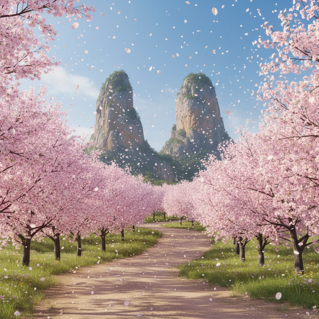 진안군 벚꽃 개화 일정 및 마이산 남..