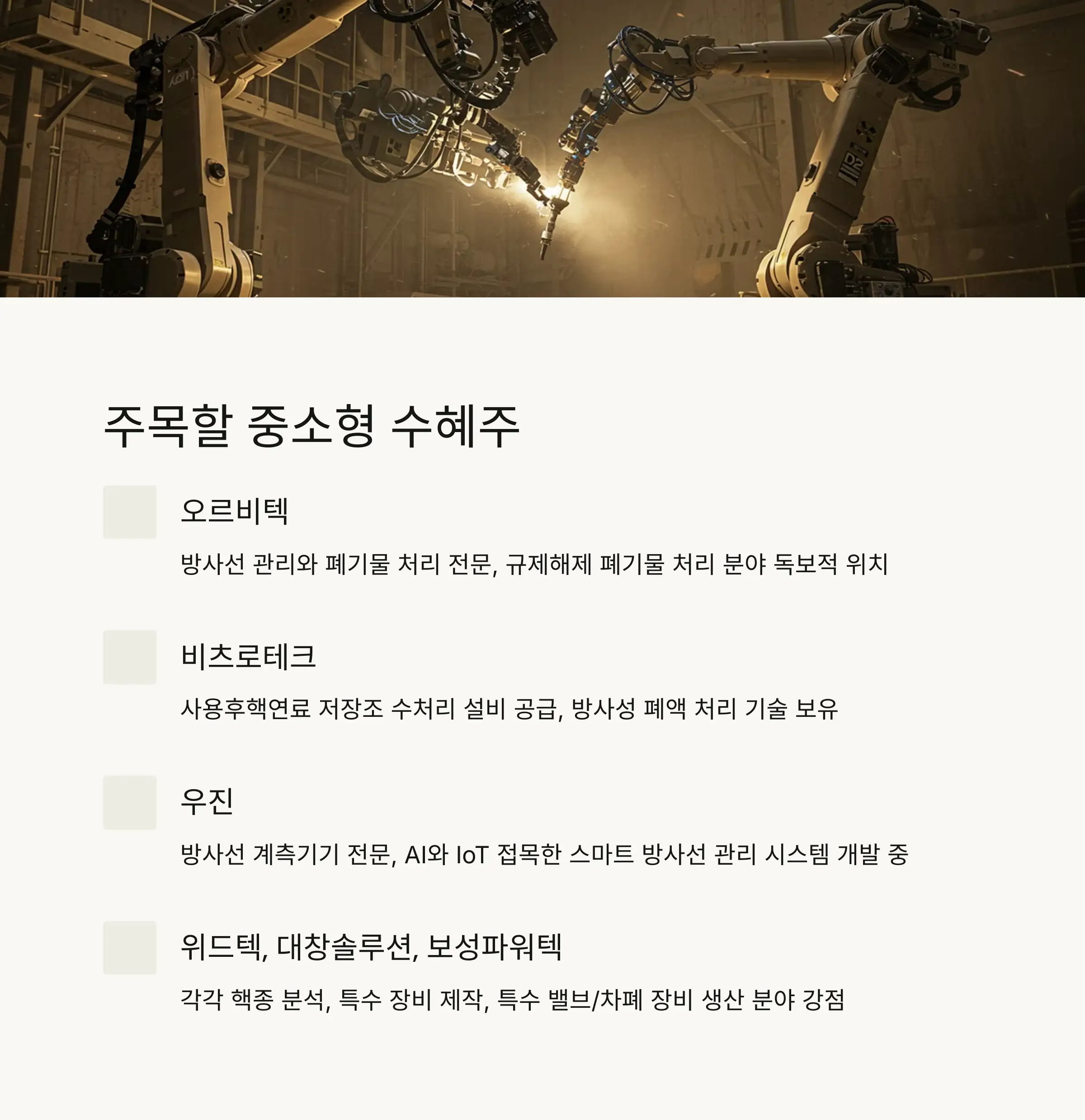 📈 주요 수혜주 및 성장 가능성