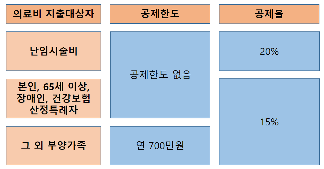 의료비 세액공제 내용
본인 및 기본공제 대상에 대해서 지출한 의료비는 세액공제 대상이다.