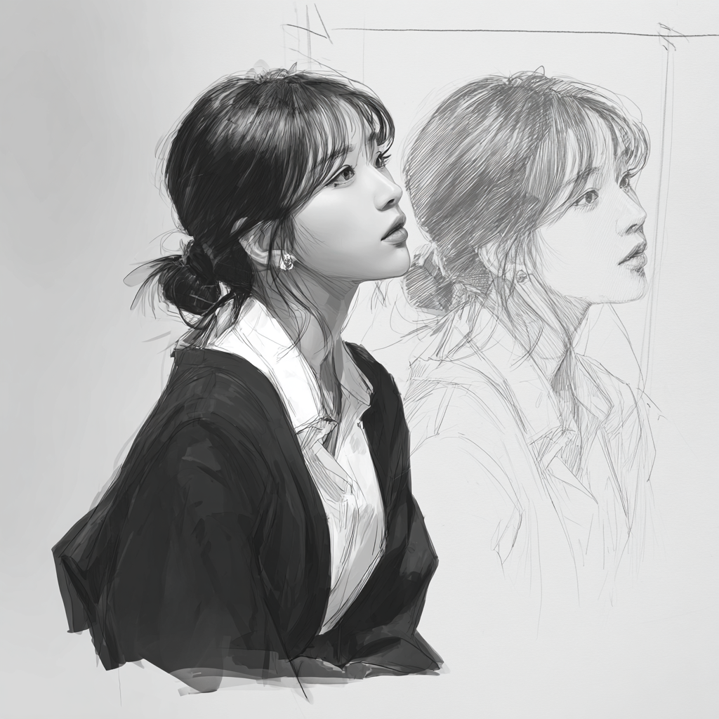 야근 중 벽 가득 문서를 마주한 채 집중하는 남성, 수면과 피로 관리가 필요한 장면