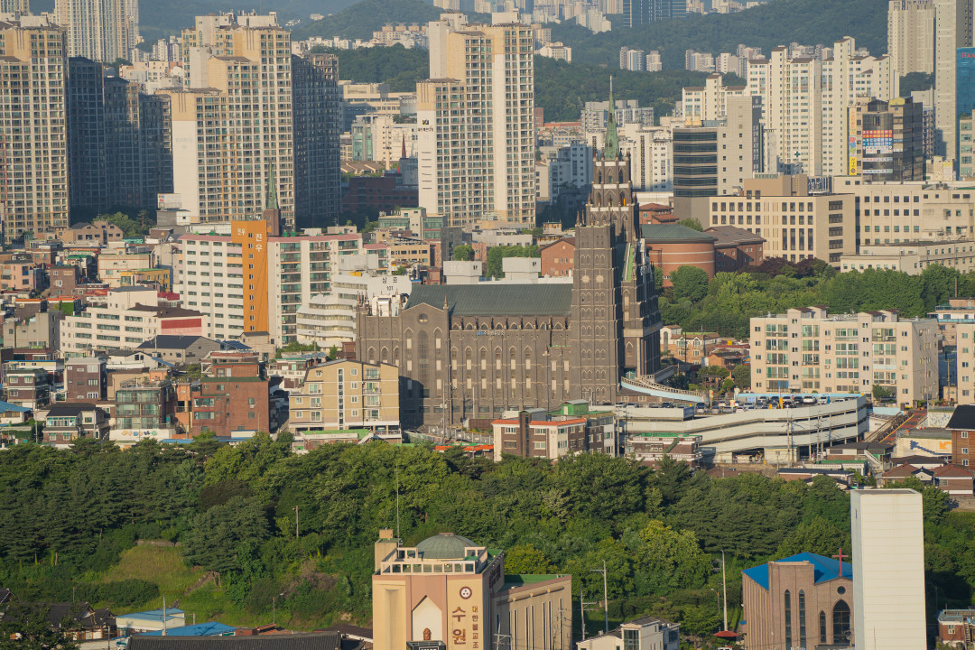 수원 팔달산 팔달산 정상 풍경