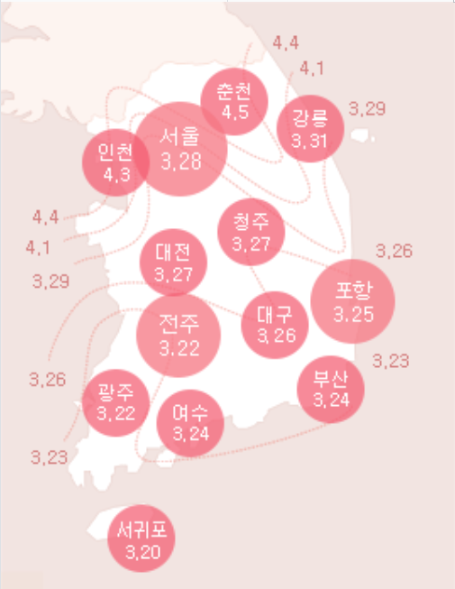 2023년 벚꽃 개화시기 (벚꽃축제 일정 잡기)4