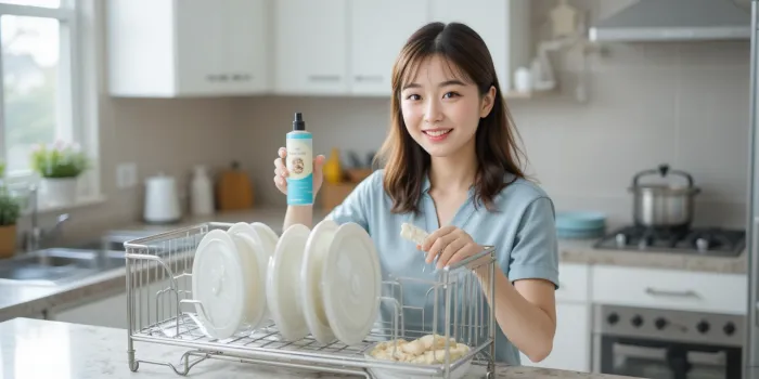 배수 선반 코팅하는 모습