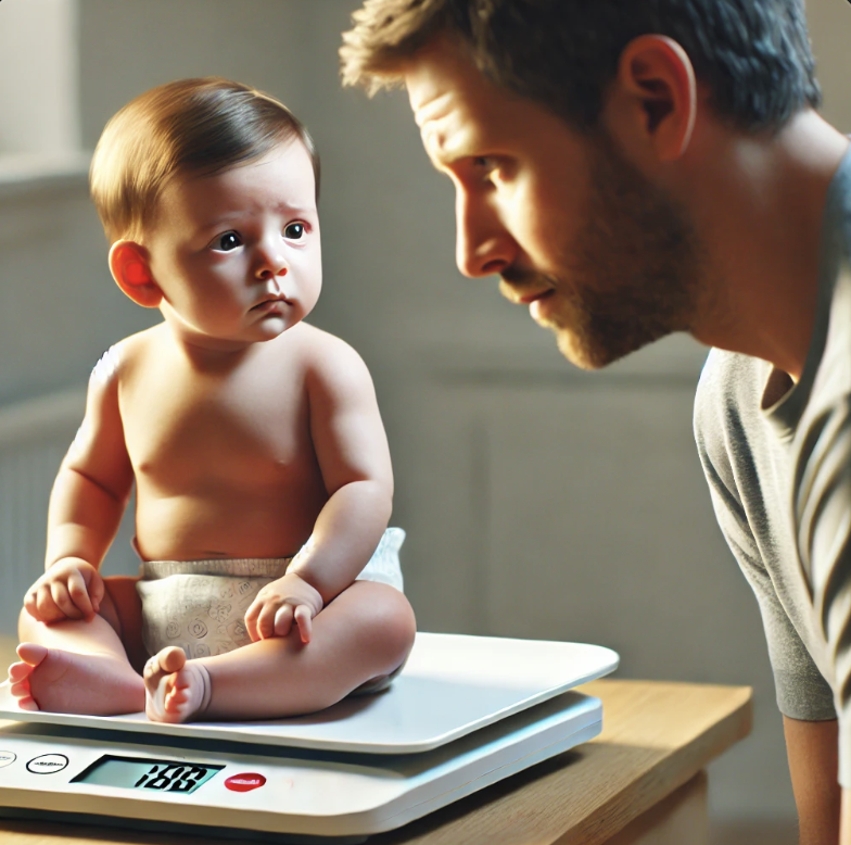 체중정체 아기 이미지
