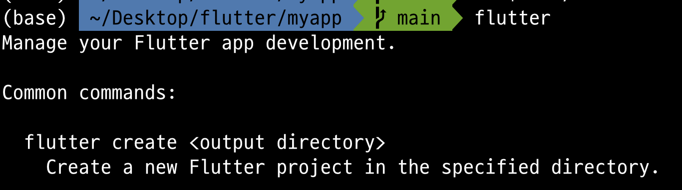 flutter쳤을 때 나오는 화면