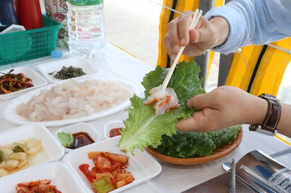 서천 자연산 광어 도미 축제