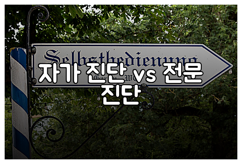 자가 진단 vs 전문 진단