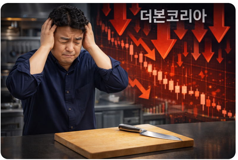 더본코리아 적자에 괴로워하는 백종원 대표