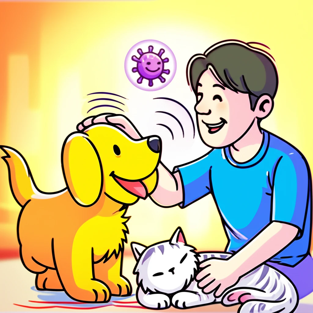 보호자 독감 확진 후 반려동물 이상 ..