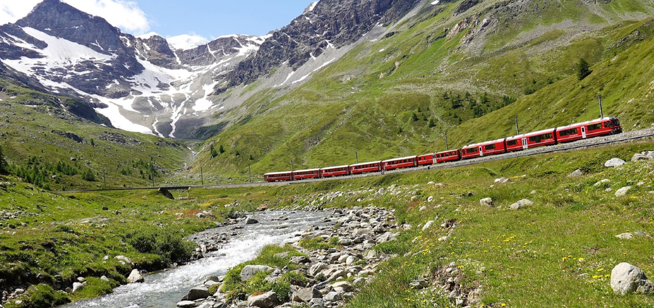 스위스 베르니나 철도 사진