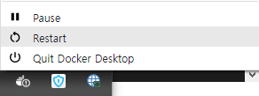 Docker Desktop 재시작