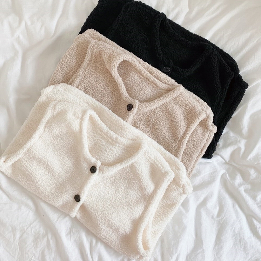 국산 성인 어른 수면조끼 파토리 양털 실내 뽀글이조끼