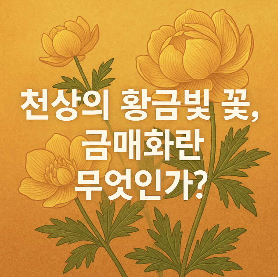 천상의 황금빛 꽃, 금매화란 무엇인가?