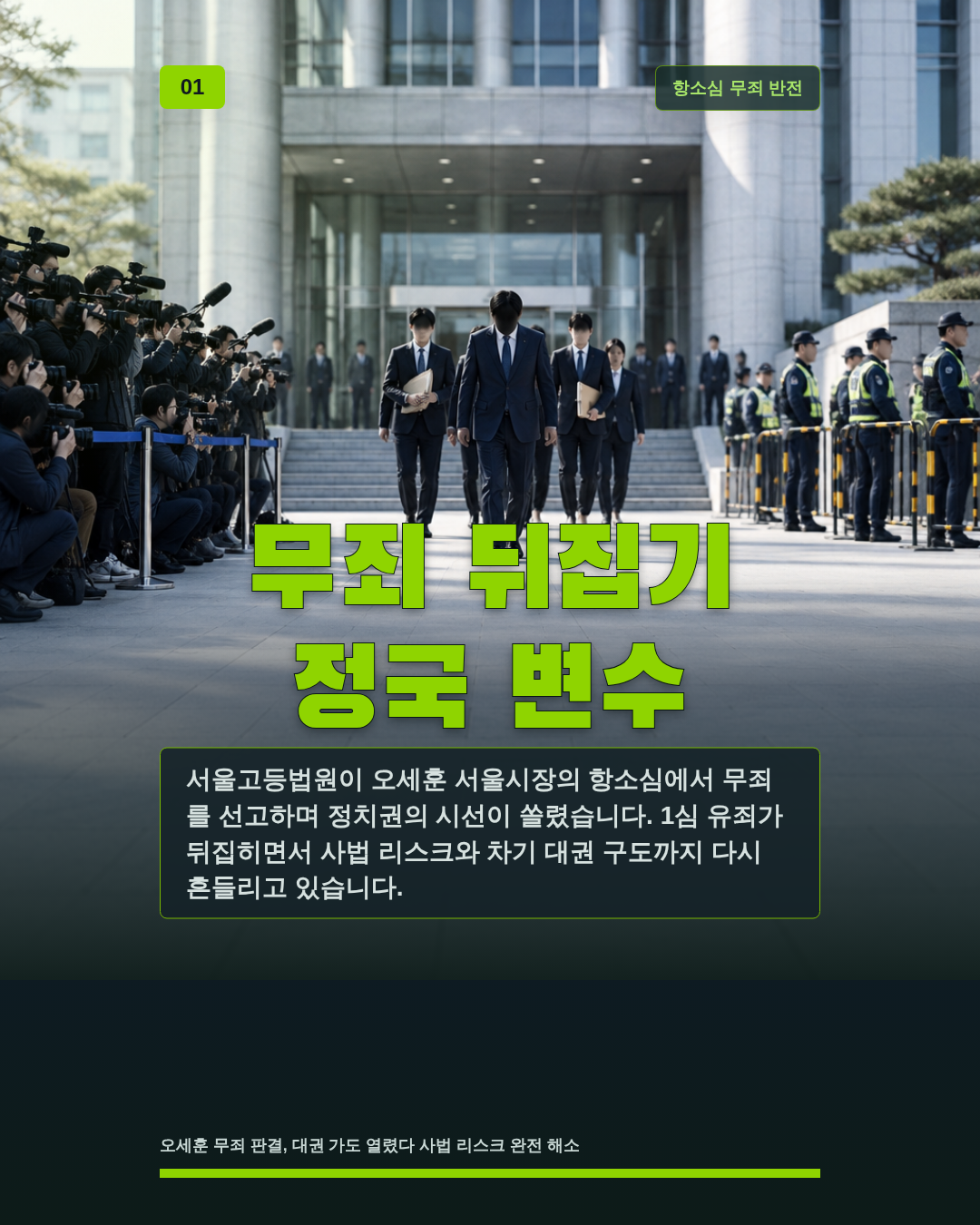 무죄 뒤집기 정국 변수
