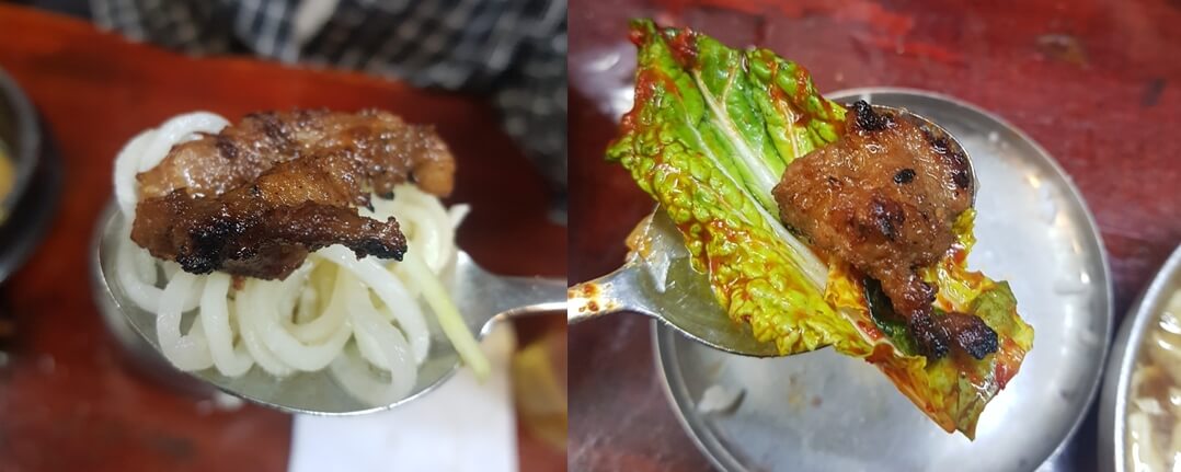 강동구 명일동 맛집 숯불돼지갈비 마포집 리뷰 돼지갈비 맛집