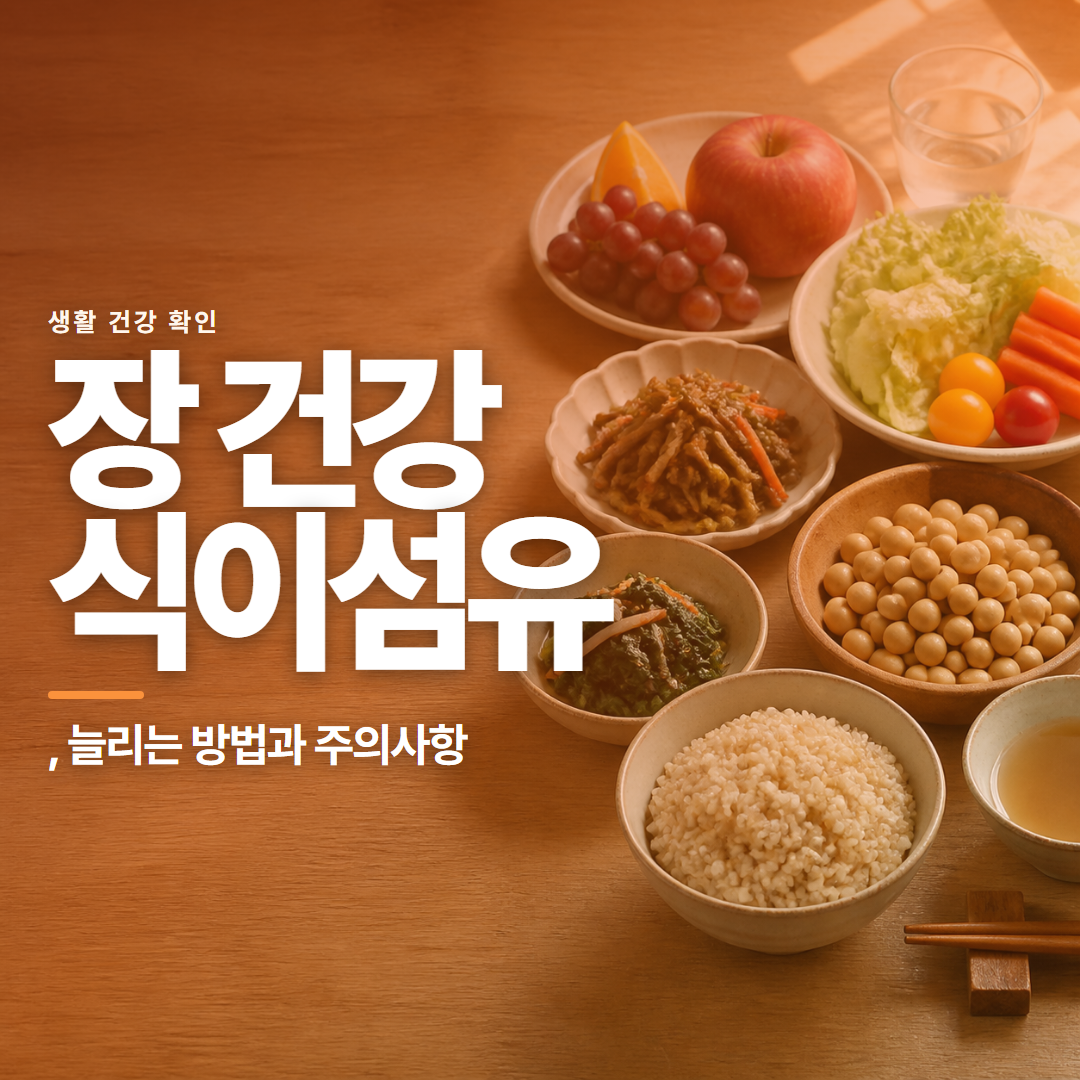 장 건강 식이섬유 &middot; , 늘리는 방법과 주의사항