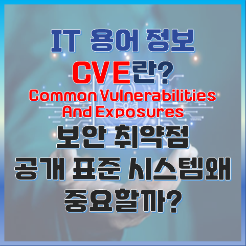 CVE란? 보안 취약점의 공통 이름표, 왜 중요할까? 썸네일 이미지