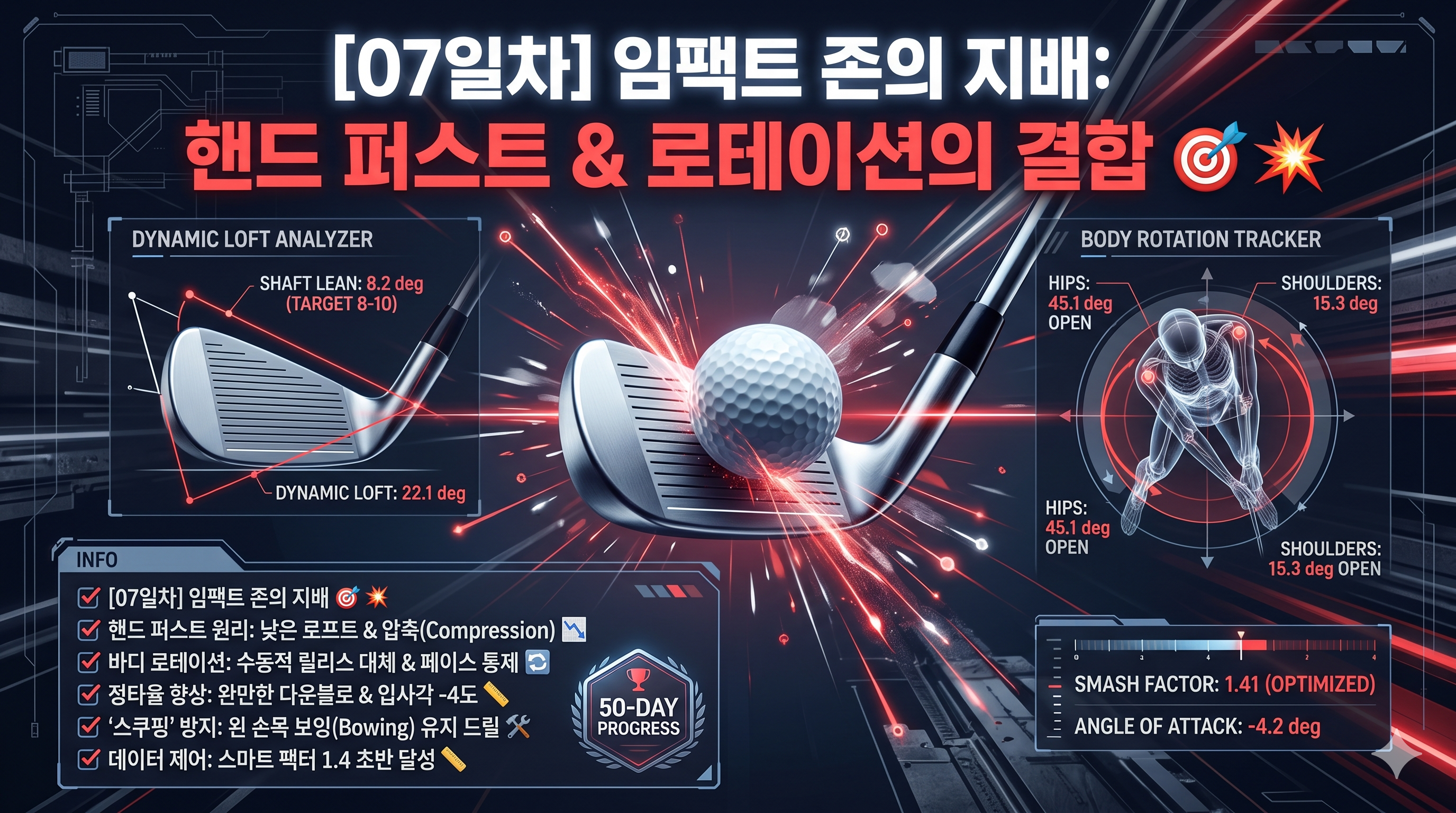 찰나의 예술, 임팩트[07일차] 핸드 퍼스트 &amp; 로테이션의 결합