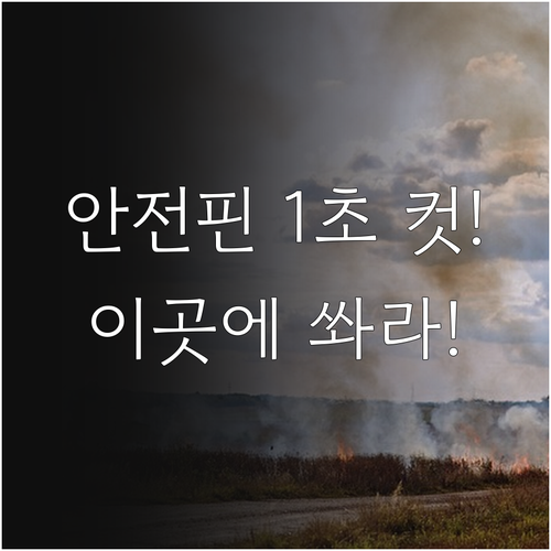 소화기 안전핀 제거법과 올바른 방사 ..