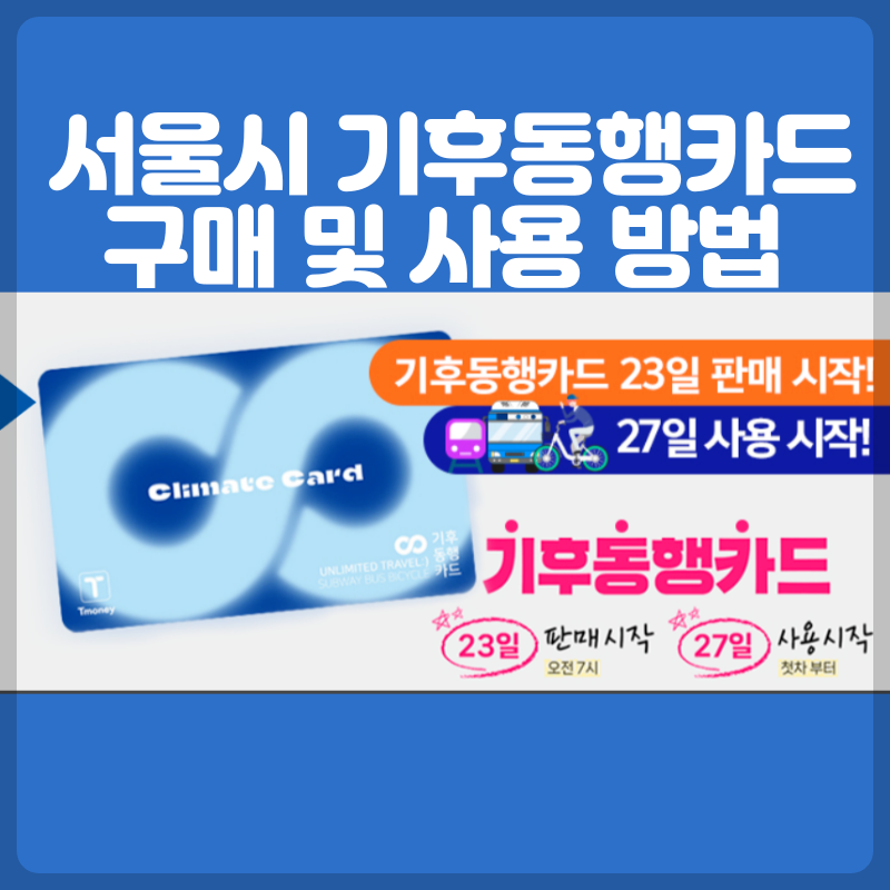 서울시 기후동행카드 썸네일
