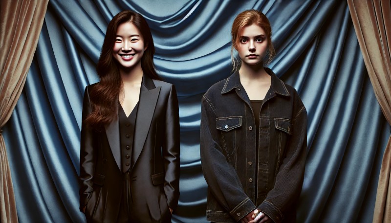 동서양 색채 심리 차이를 보여주는 여성